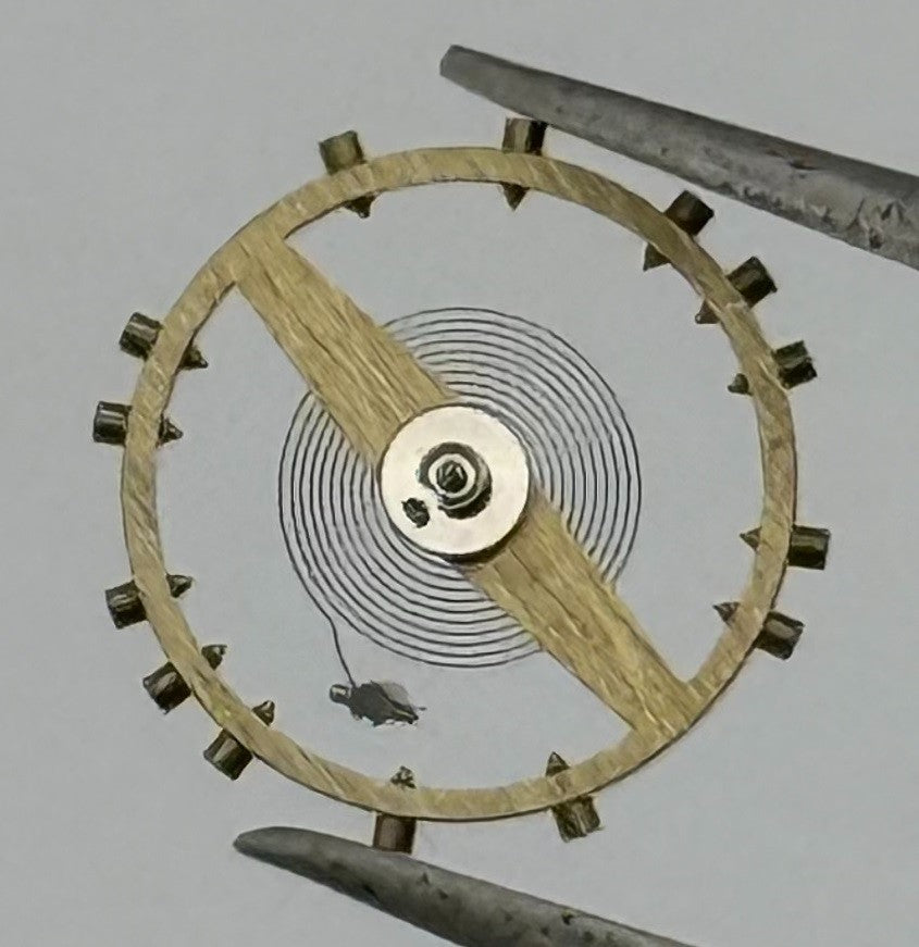 Cupillard 256 Balance Wheel Complete And Spring Renata 983 Watch Movement Parts