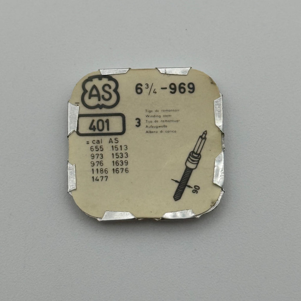 AS 969 Winding Stem Pack Of 3 - 6 3/4 - 401 - New Old Stock - Watch Parts
