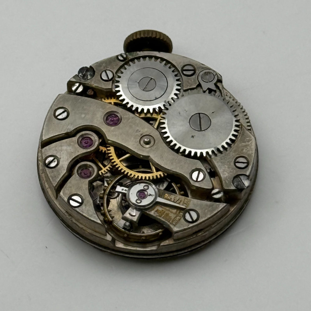 Bulla Watch Movement 17 Rubis Antimagnetic Manual Wind Vintage Parts Repair 22mm