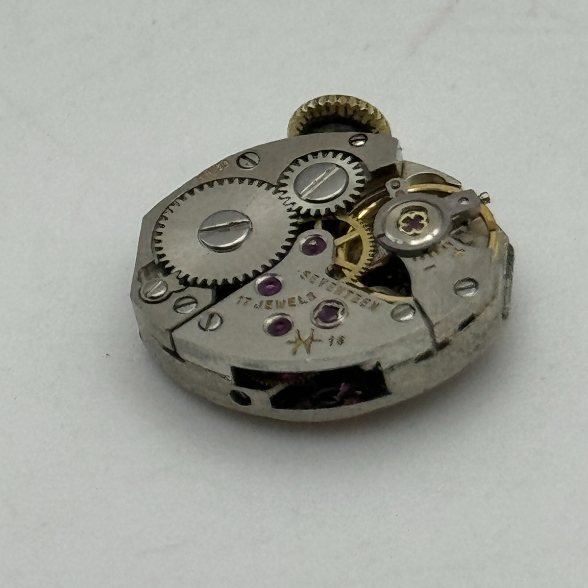 Hamilton 16 Watch Movement Ladies Manual Wind Vintage Swiss Parts 13mm