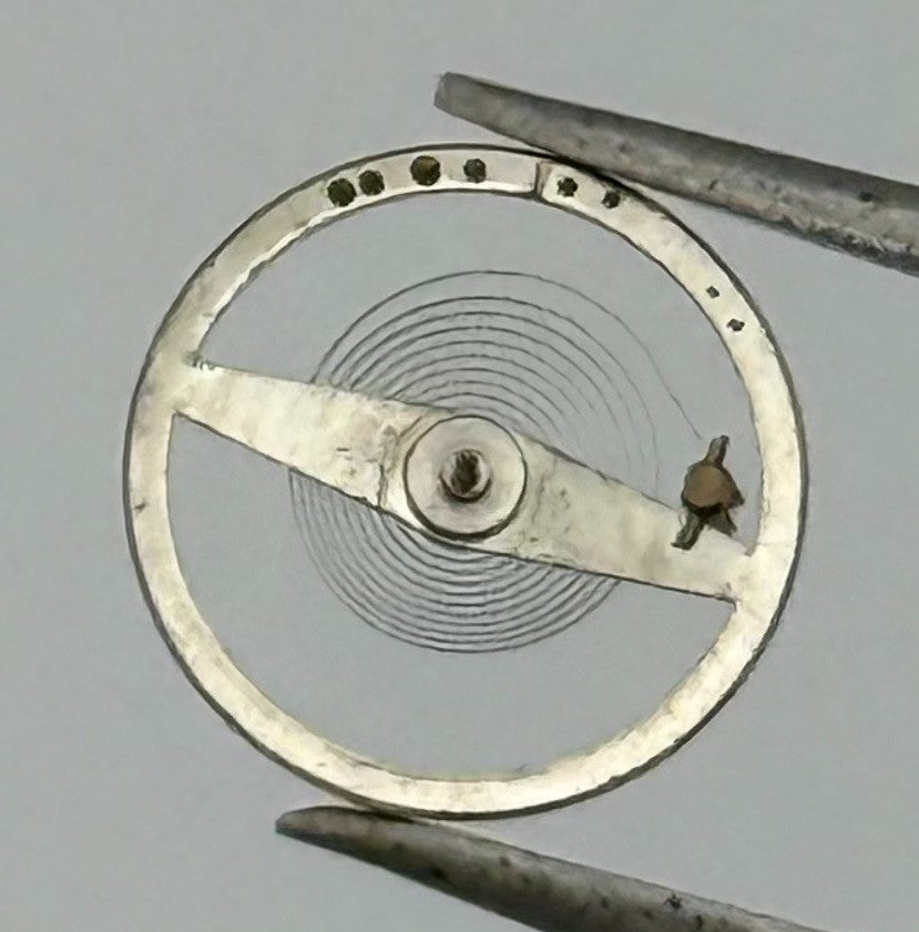 Oris 531 Balance Wheel Complete And Spring Renata 778 M Watch Movement Parts NOS