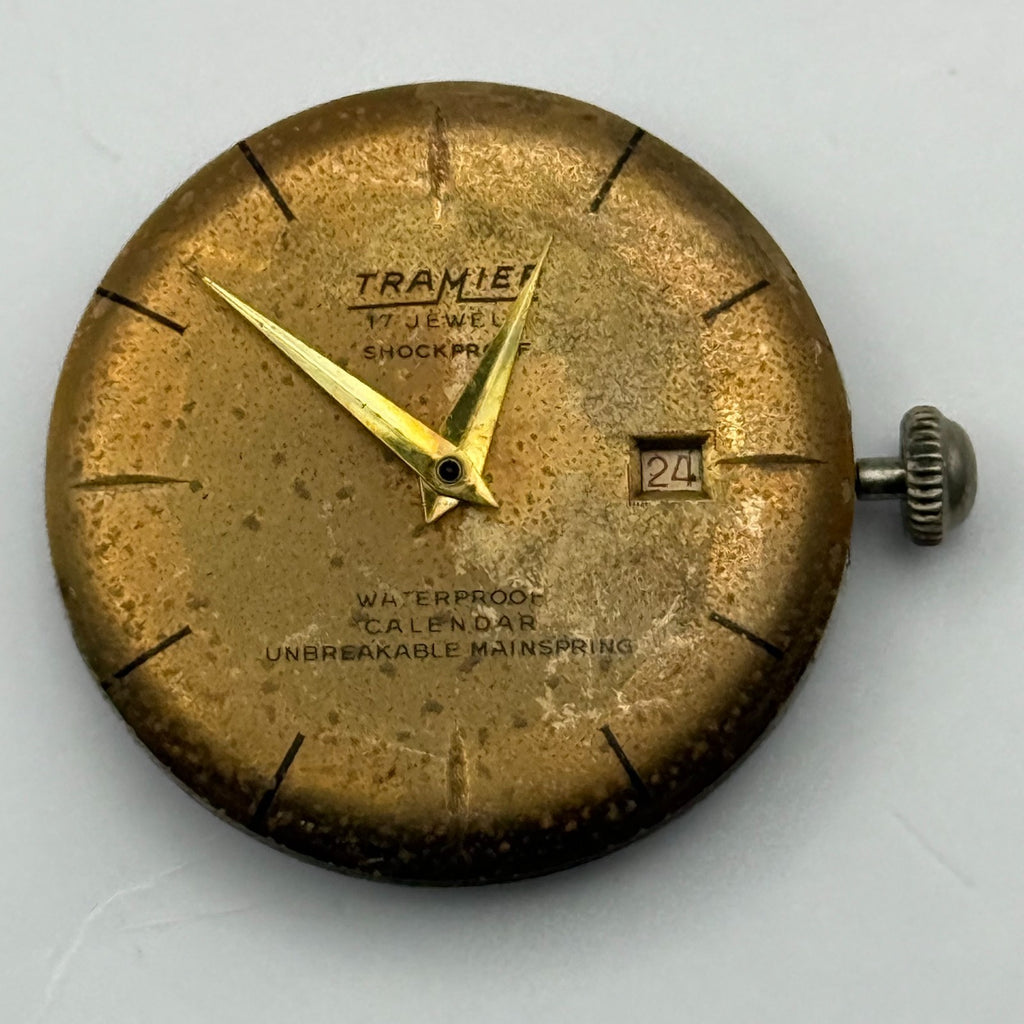 Tramier Watch Movement 17 Jewels Shockproof Swiss Manual Wind Parts 23.6mm