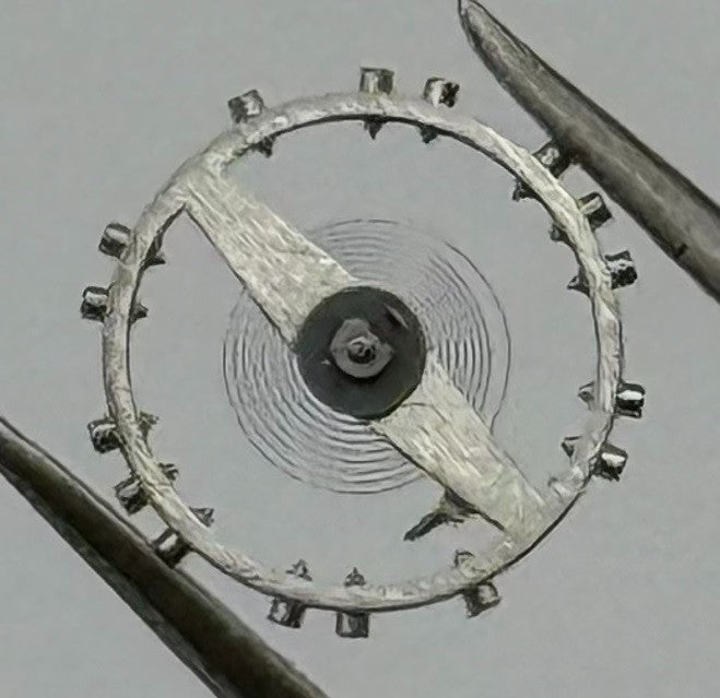 ETA 2410 Balance Wheel Complete And Spring 6¾’’’ 1059 M Watch Movement Parts NOS