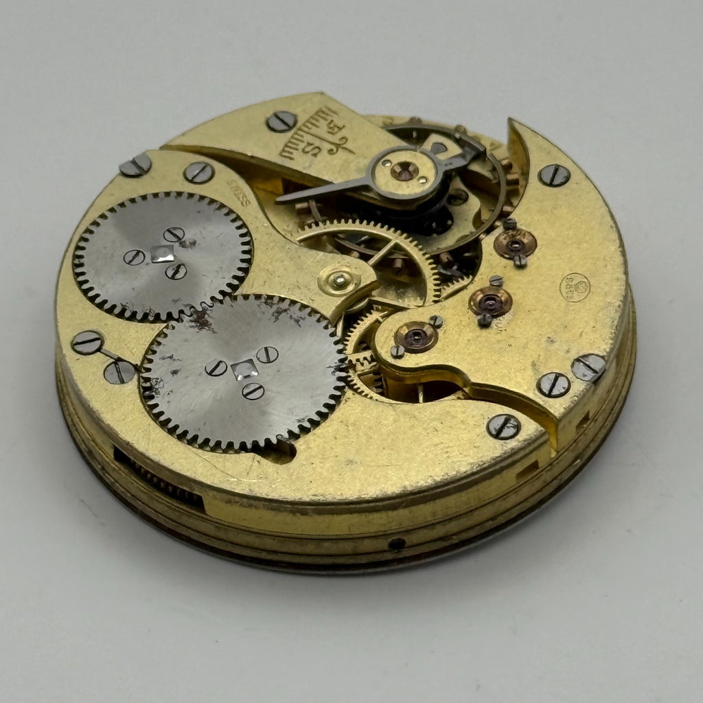 IWC Peerless Pocket Watch Movement Open Face High Grade S&Co Parts 39.9mm