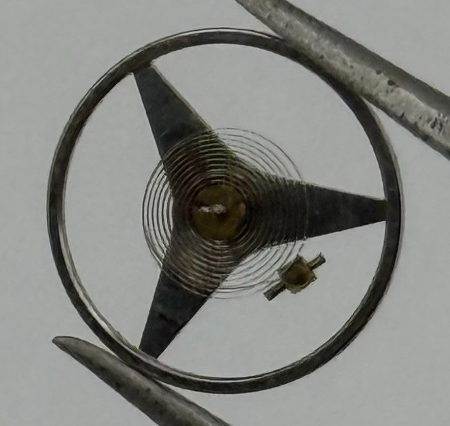 Brac 2100 Balance Wheel Complete And Spring 9¼’’’ 1652 Watch Movement Parts NOS