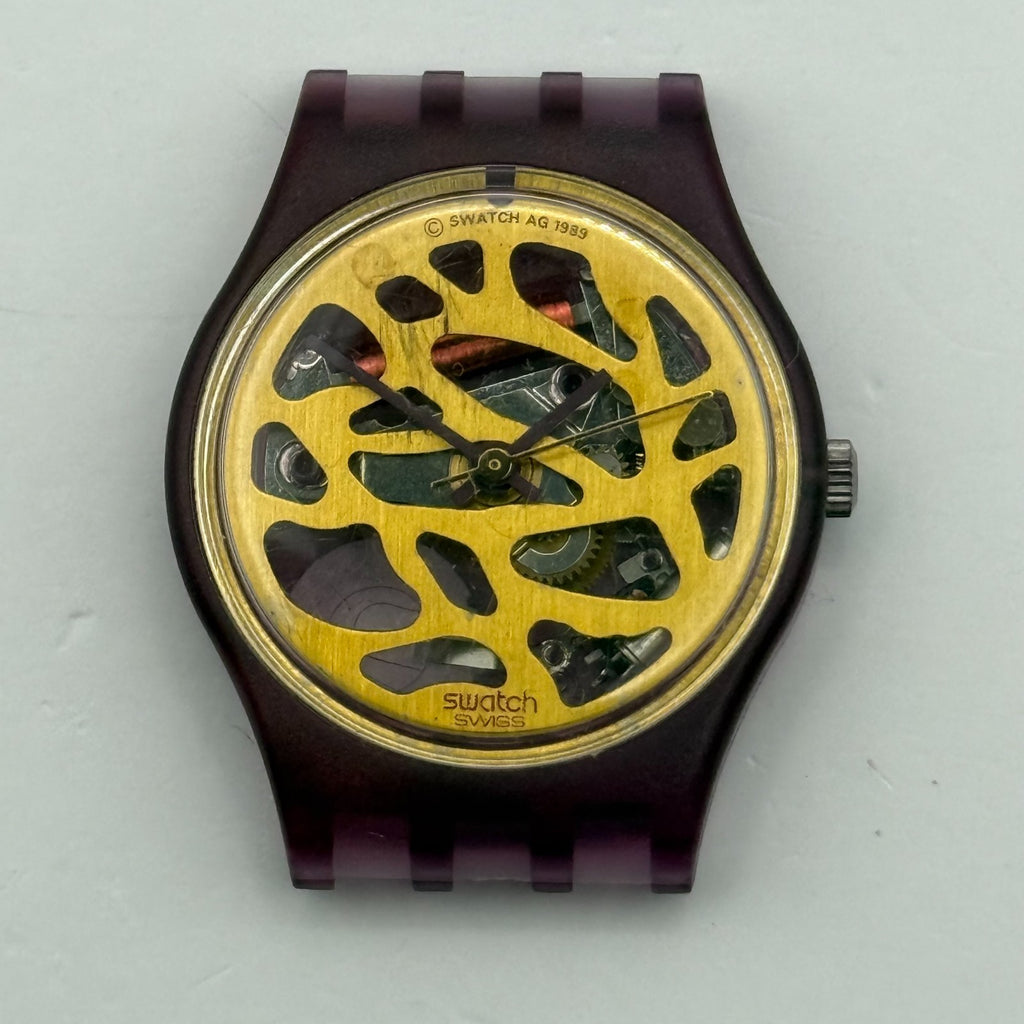 Vintage Swatch Lady Watch LR109 Beaujolais 1989 ETA Quartz Swiss 25mm Parts 