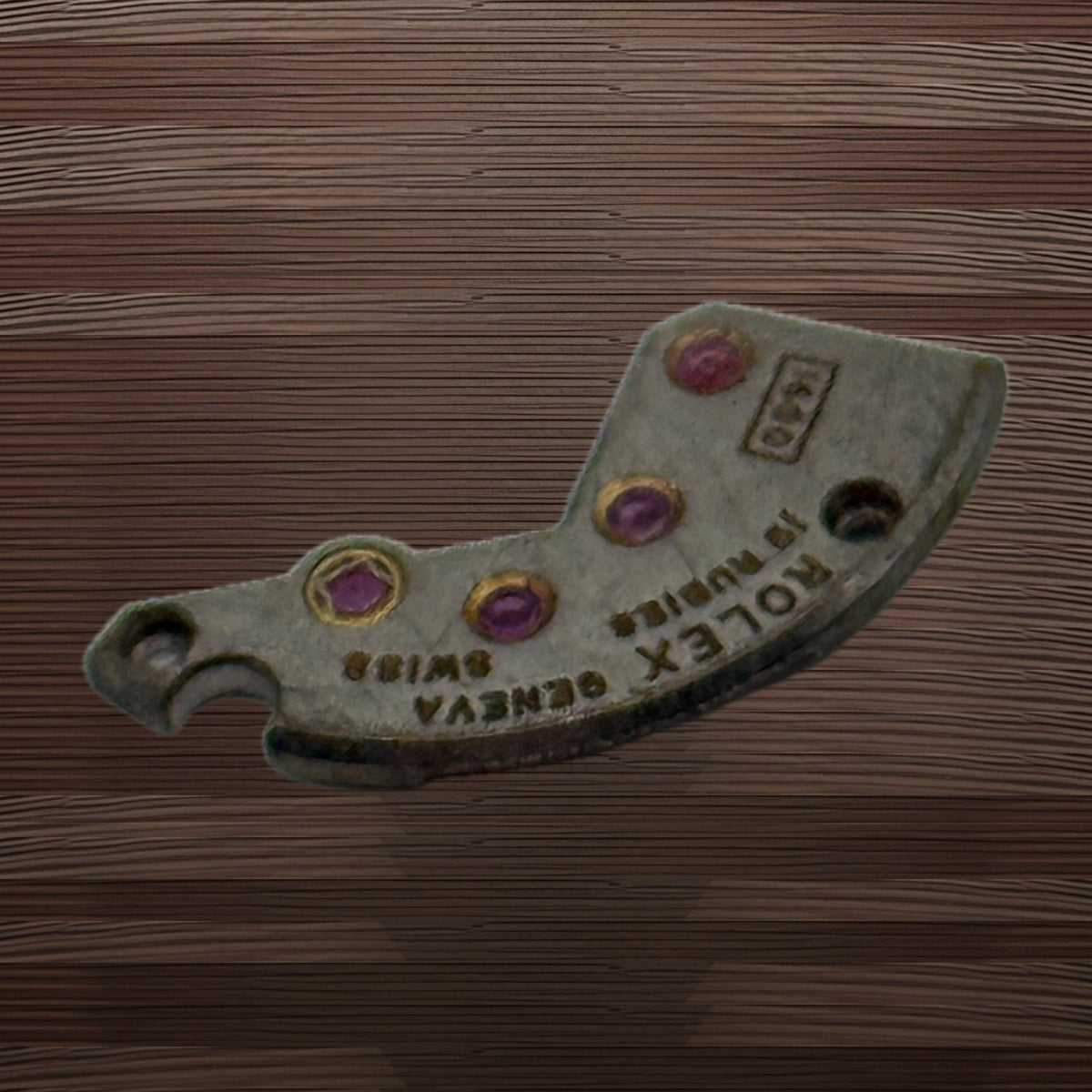 Rolex Cal 1600 Watch Movement Bridge Part Geneva 19 Rubies Vintage Parts Repair