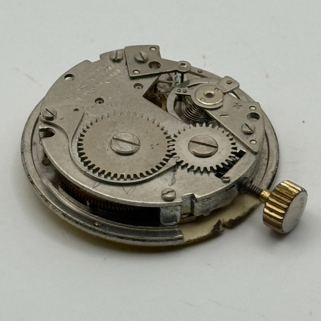 Desa 320 Watch Movement Lucerne Black Yellow Dial Burgana Manual Parts 34.6mm