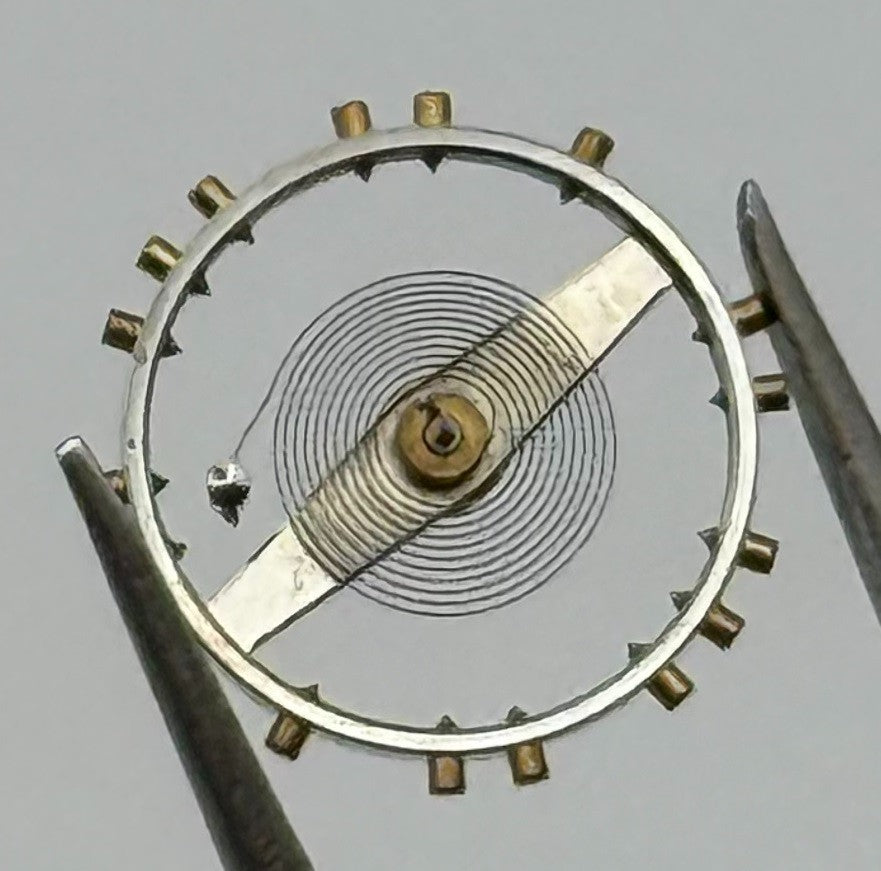 Felsa 4000 4010 Balance Wheel Complete And Spring 1435 Watch Movement Parts NOS