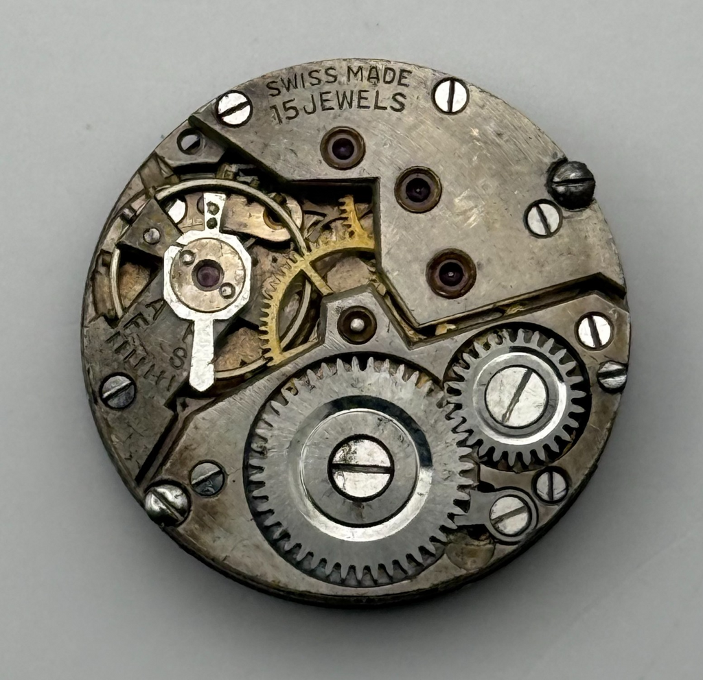 Record 103 Watch Movement 15 Jewels Swiss Manual Wind Parts Repair 19.6mm