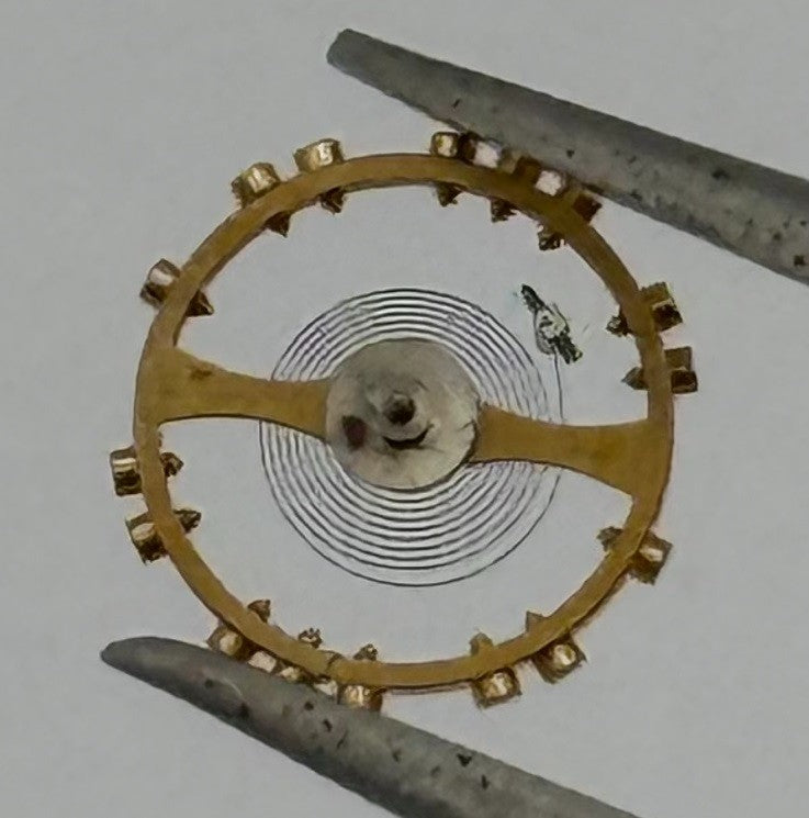 FEF 6620 Balance Wheel Complete And Spring 5½’’’ 1450 M Watch Movement Parts NOS