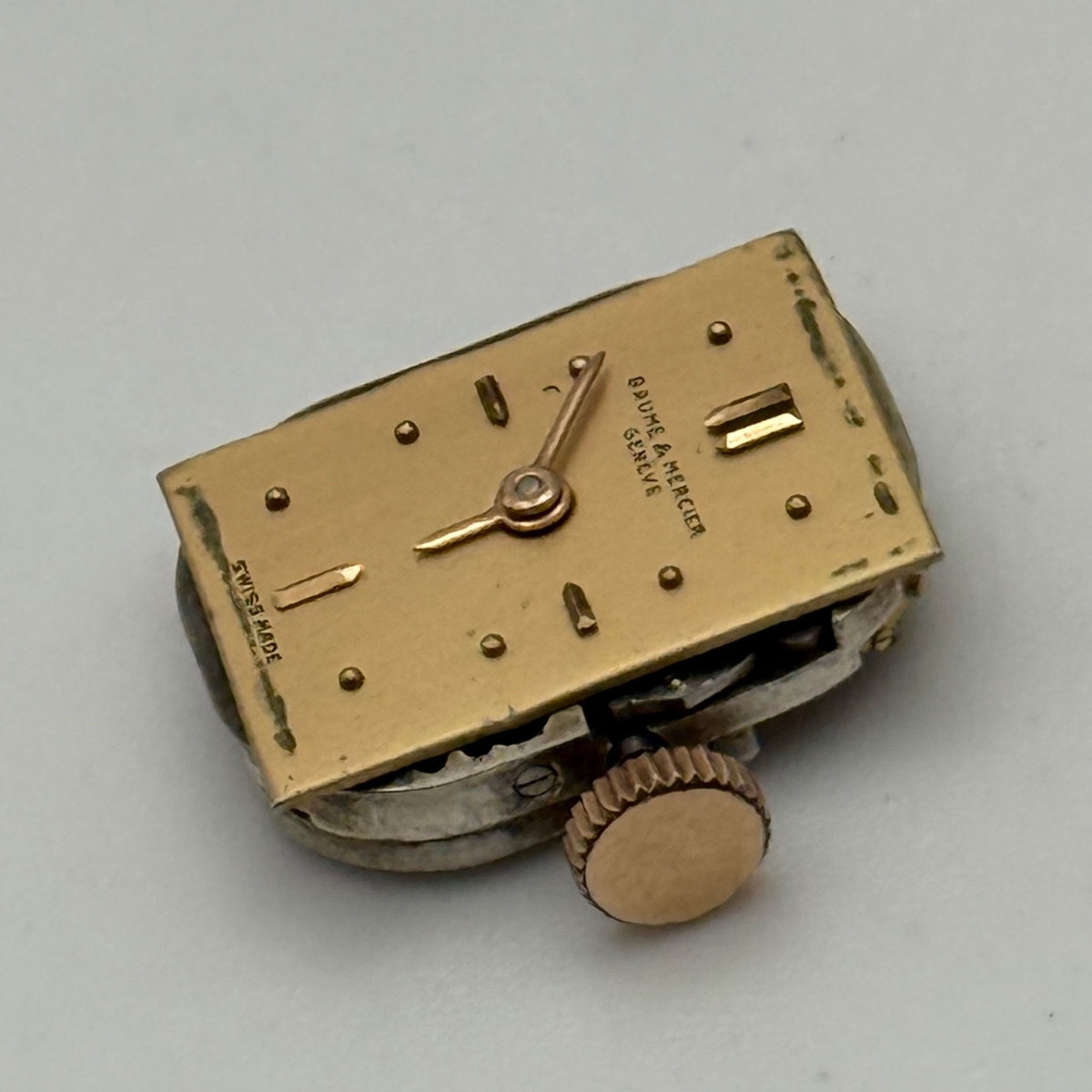 Baume Mercier Geneve B&M Watch Movement Ladies Manual Vintage Swiss Parts 12.4mm