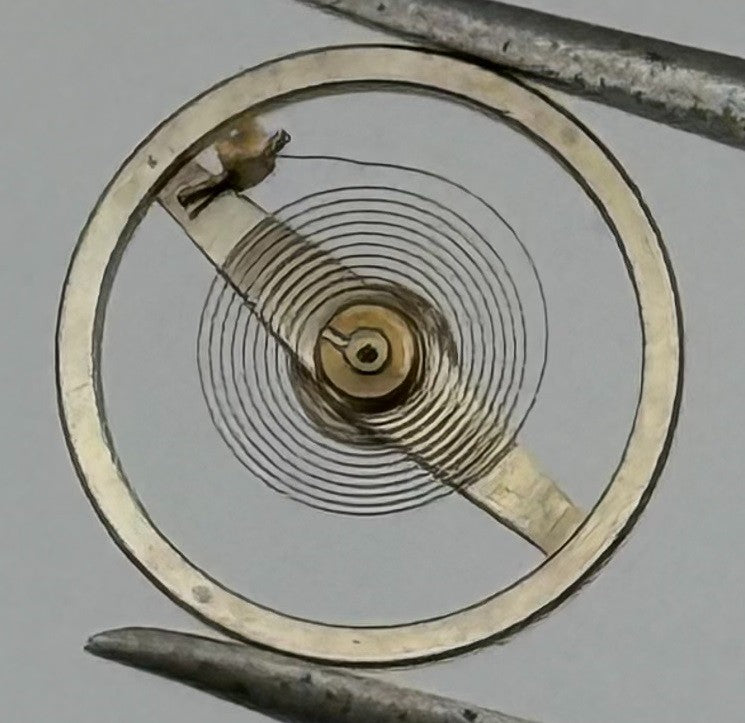 Oris 531 Balance Wheel Complete And Spring Renata 778 M Watch Movement Parts NOS