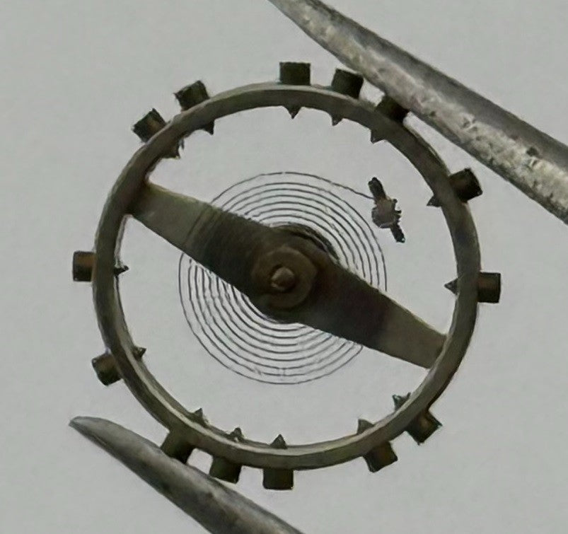 FEF 270 Balance Wheel Complete And Spring 5¼’’’ 173 M Watch Movement Parts NOS