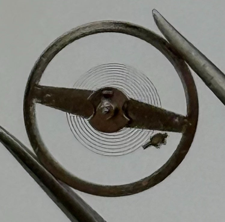 Oris 531/2 Balance Wheel Complete And Spring 8¾’’’ 4375 Watch Movement Parts NOS