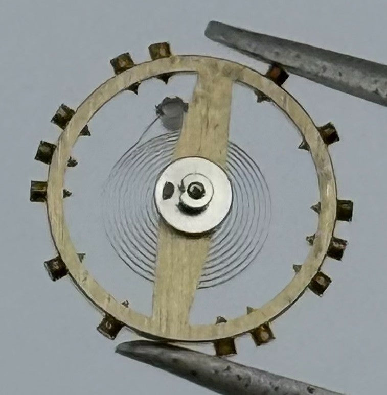 Lever Balance Wheel Complete And Spring 8¾’’’ Renata Watch Movement Parts NOS