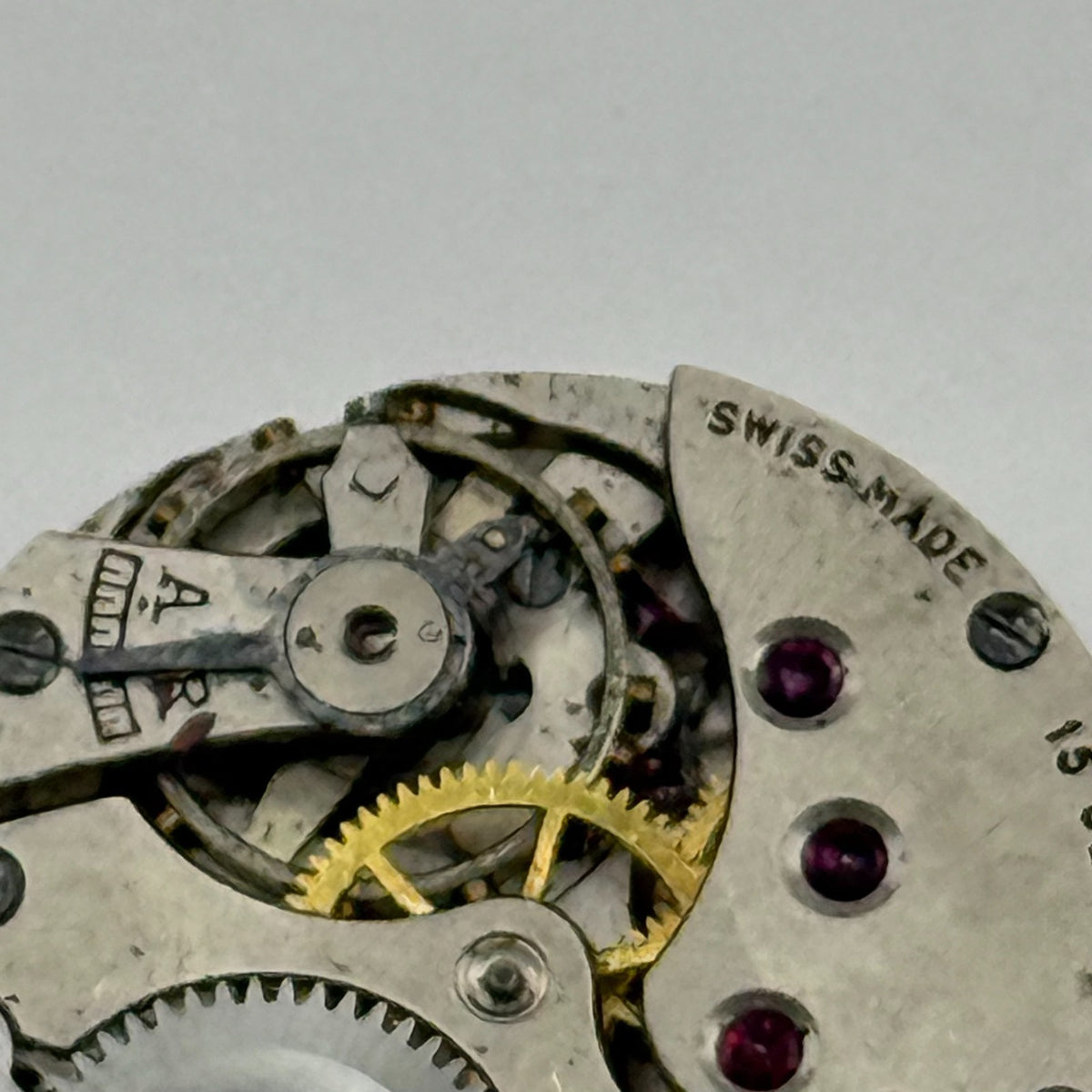 Revue 50 Watch Movement - Limit III - Running - For Parts / Repair - 22mm