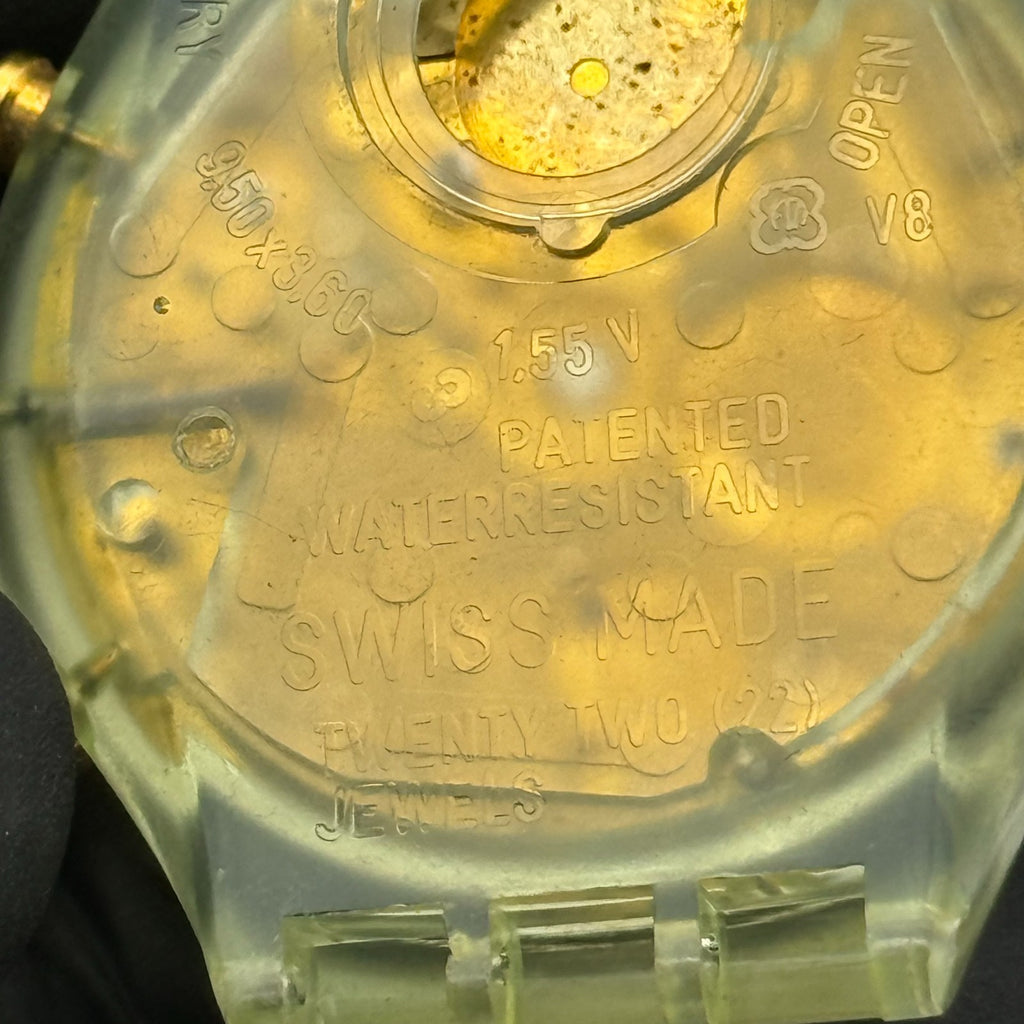 Vintage Swatch Chrono Watch SCG100 Golden Globe 1992 ETA Quartz Swiss 40mm Parts