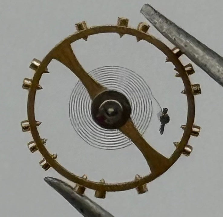 Cyma 814 Balance Wheel Complete And Spring 8¾''' Renata 98 Watch Movement Parts