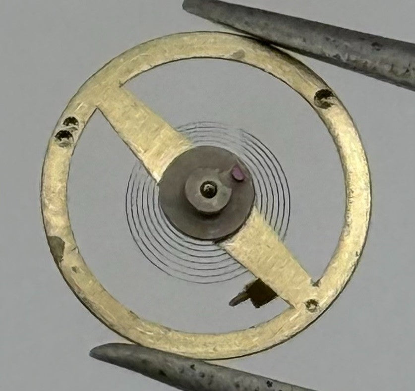 Amida 562 Balance Wheel Complete And Spring 8¾’’’ 874 Watch Movement Parts NOS