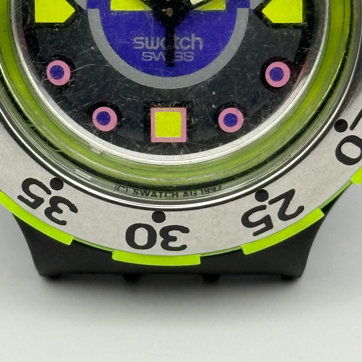 Vintage Swatch Scuba 200 Watch SDB103 Bombola 1992 ETA Quartz Swiss 40mm Parts 