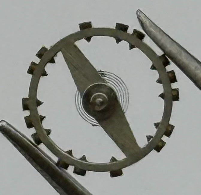 PUW 70 Balance Wheel Complete And Spring 5’’’ Watch Movement Parts NOS