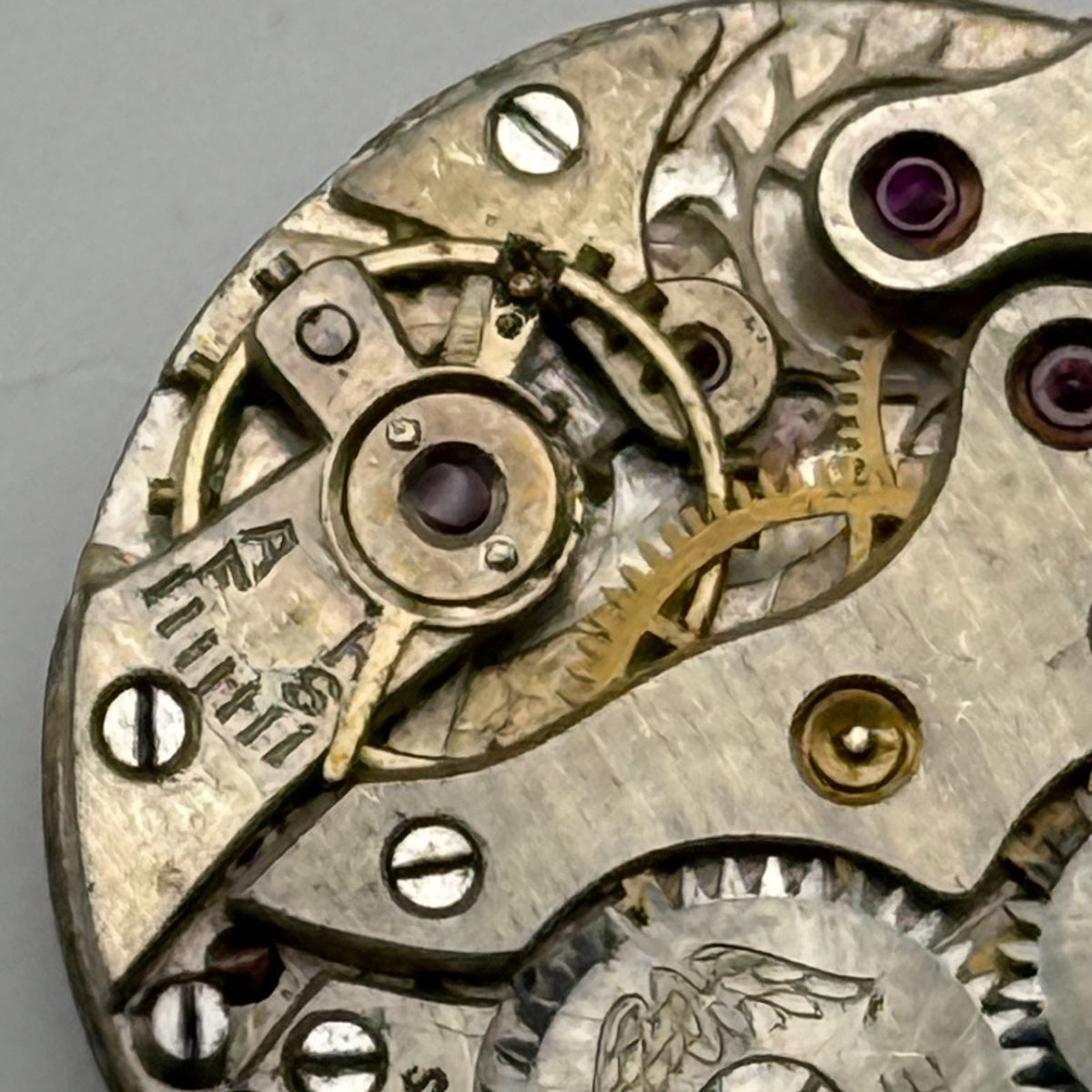 Peseux 60 Watch Movement Rotary 15 Jewels Swiss Manual Wind Parts Repair 18.6mm