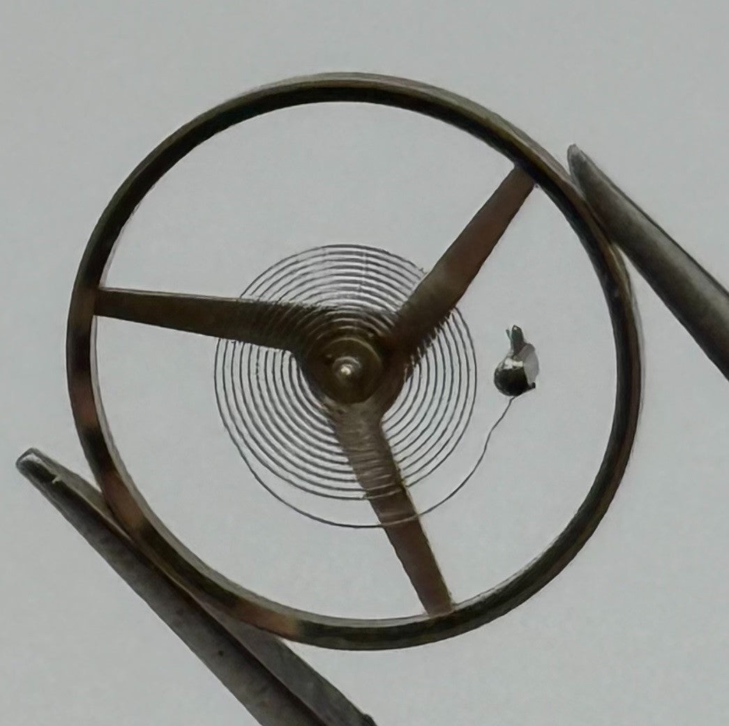 Felsa 4000 4010 Balance Wheel Complete And Spring 1435 Watch Movement Parts NOS