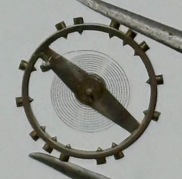 AS 970 Balance Wheel Complete And Spring 8¾’’’ Renata 27 M Watch Movement Parts