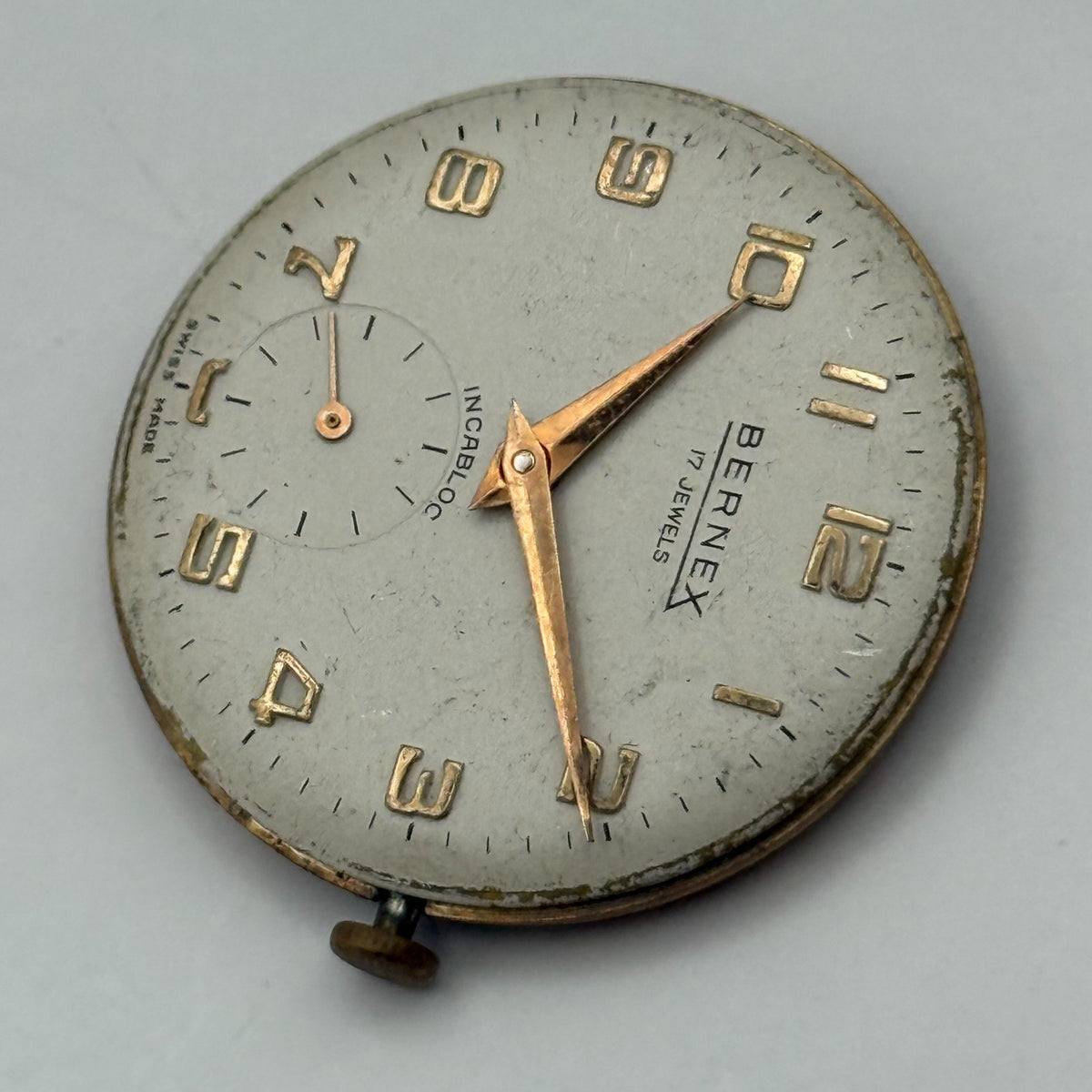 AS 1634 Watch Movement - A. Schild 1634 Bernex - For Parts / Repair - 29.6mm
