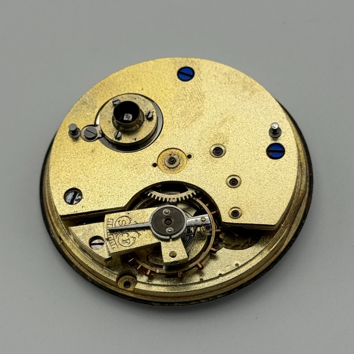 Swiss Lever Pocket Watch Movement - Unidentified - Antique Parts / Repair 42.7mm