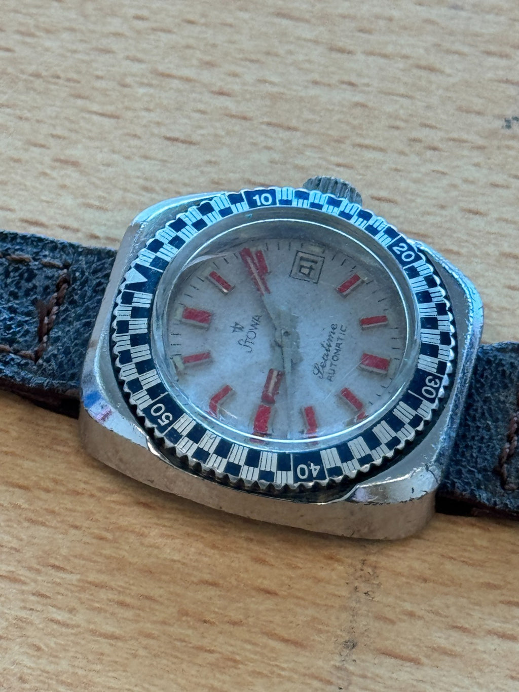 Stowa Seatime Automatic Ladies Diver Watch Vintage Rare - Spares/Repairs - 27mm