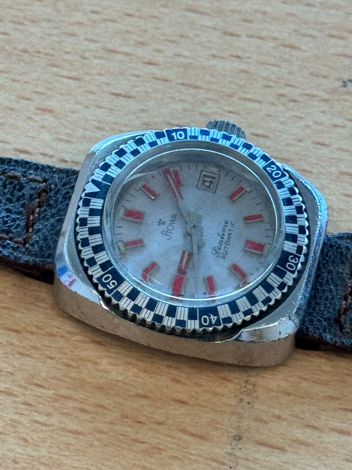 Stowa Seatime Automatic Ladies Diver Watch Vintage Rare - Spares/Repairs - 27mm