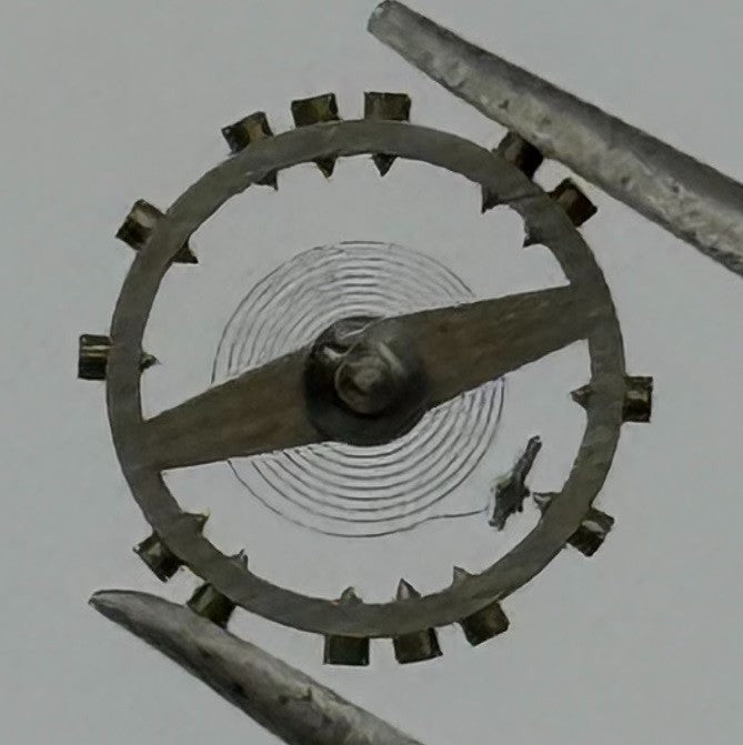 AS 976 1012 Balance Wheel Complete And Spring 29 M Watch Movement Parts NOS