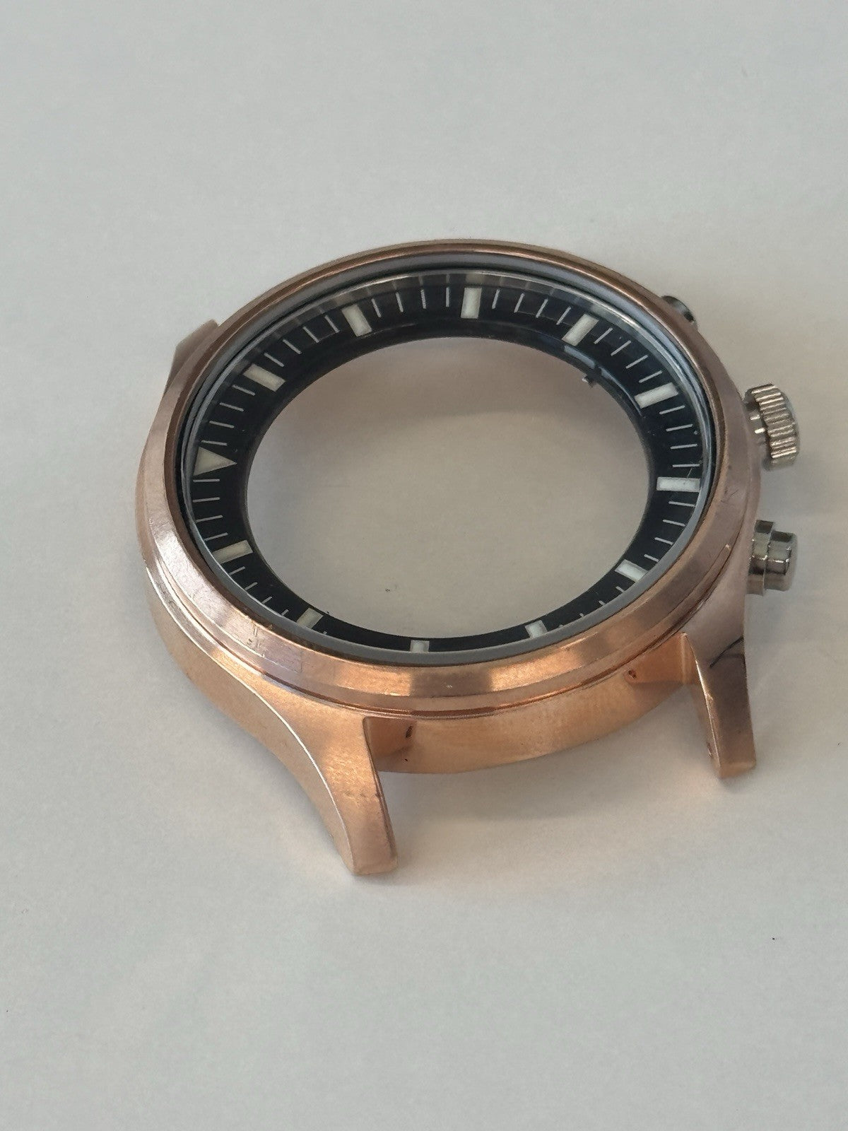 Seiko 7T92-0JS0 Watch Case - Chronograph Pilot - New Old Stock - Rose Gold