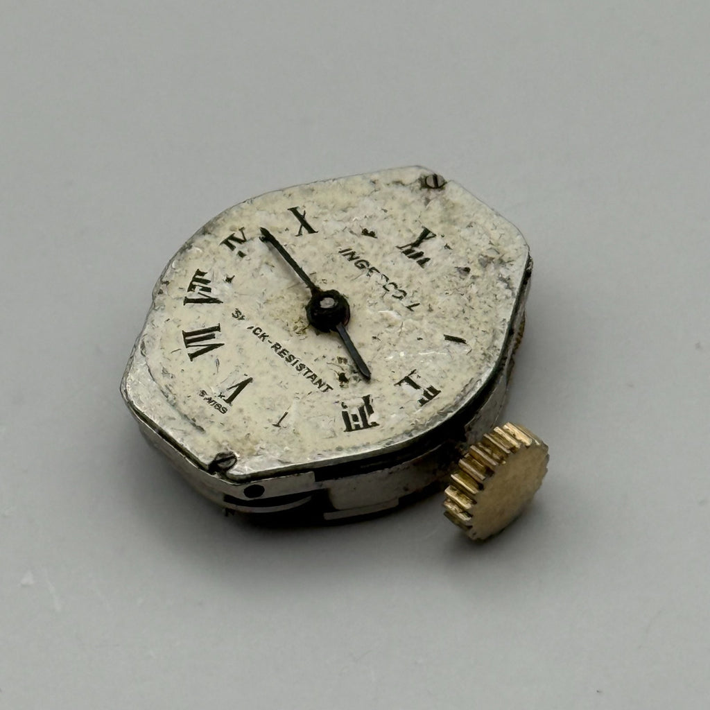 Ingersoll Watch Movement 1 Jewel Unadjusted Swiss Manual Wind Parts 15.3mm