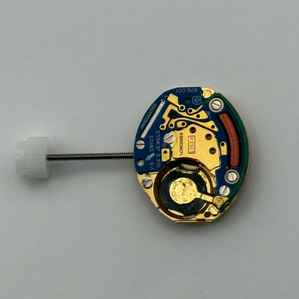 Longines L 153.4 Watch Movement - ETA 976.001 Quartz - For Parts / Repair - 13mm
