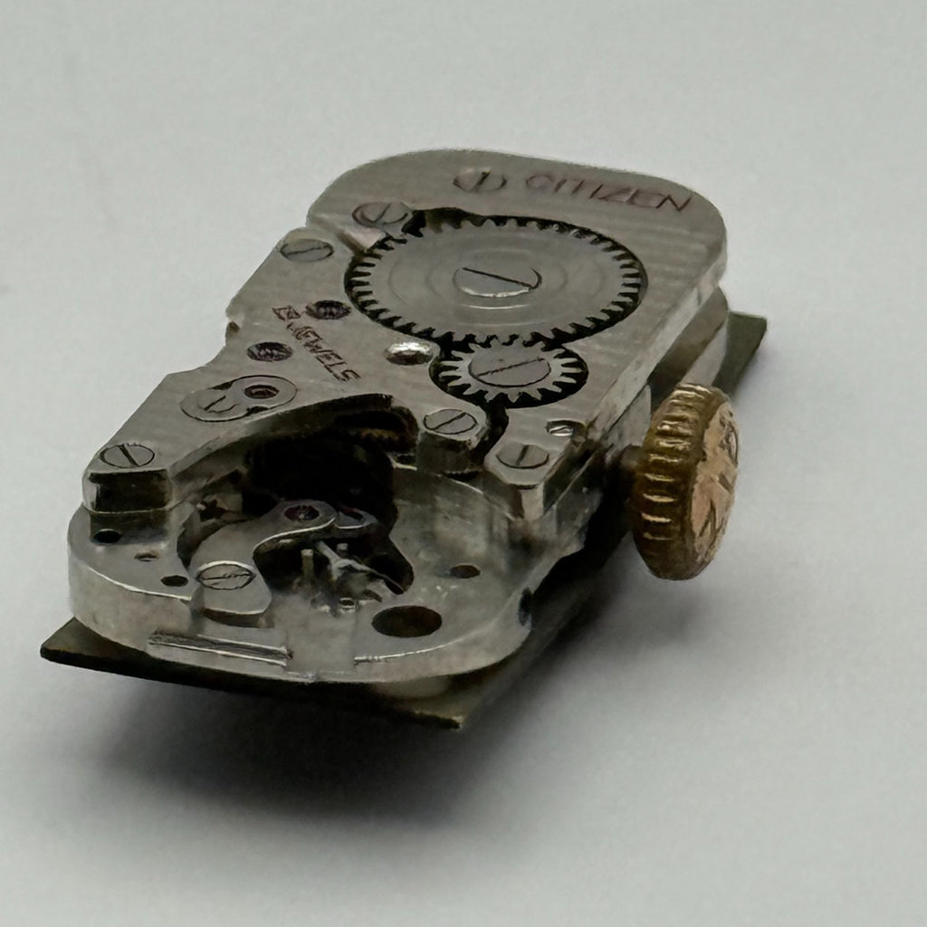 Citizen 9407 Parashock Baguette Watch Movement - For Parts / Repair - 10.2mm