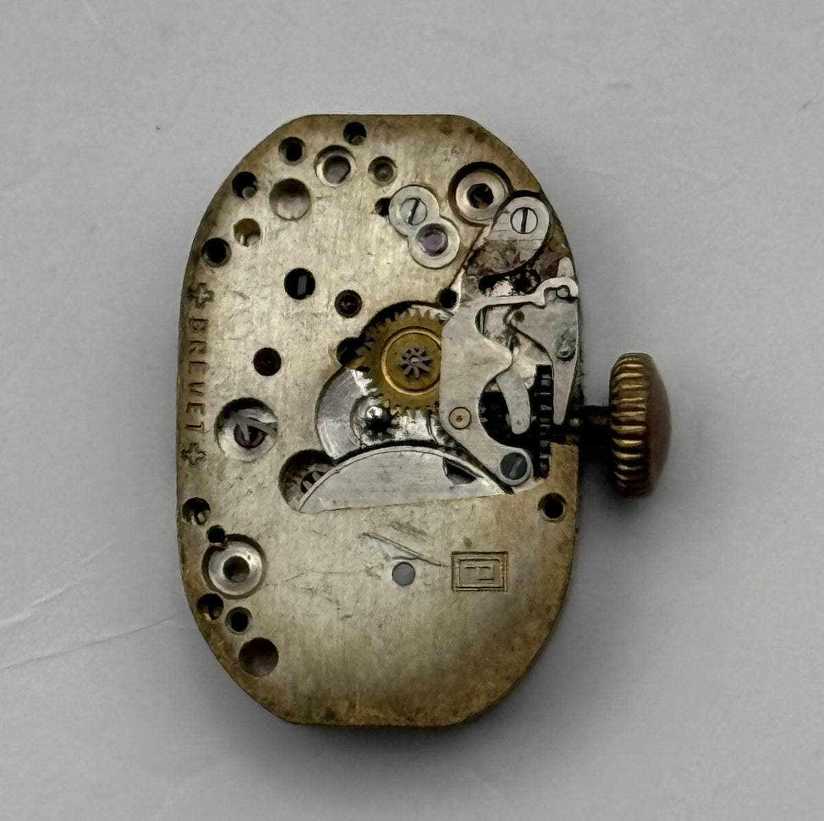 Peseux Watch Movement 15 Jewels Swiss Manual Wind Vintage Parts Repair 12.5mm