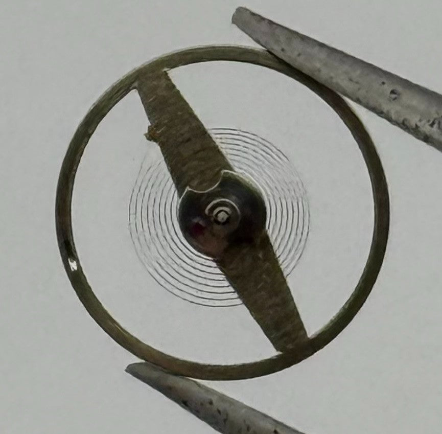 Oris 670 672 Balance Wheel Complete And Spring 8¾’’’ 5246 Watch Movement Parts