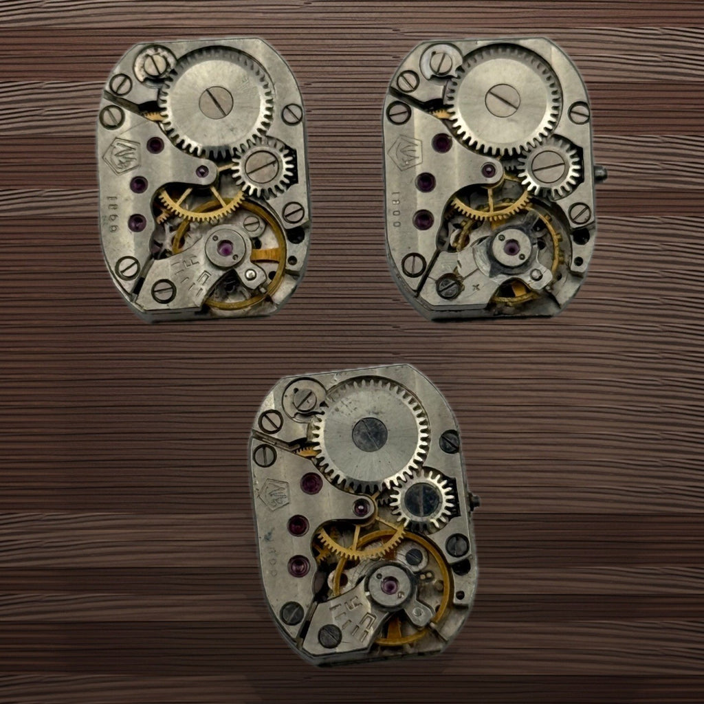 Luch Zaria 1800 Watch Movement Soviet USSR Ladies x 3 Pieces Parts Repair 14mm