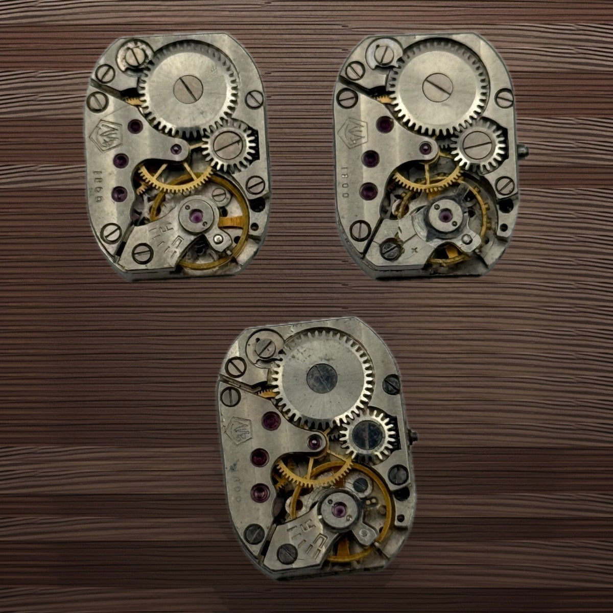 Luch Zaria 1800 Watch Movement Soviet USSR Ladies x 3 Pieces Parts Repair 14mm