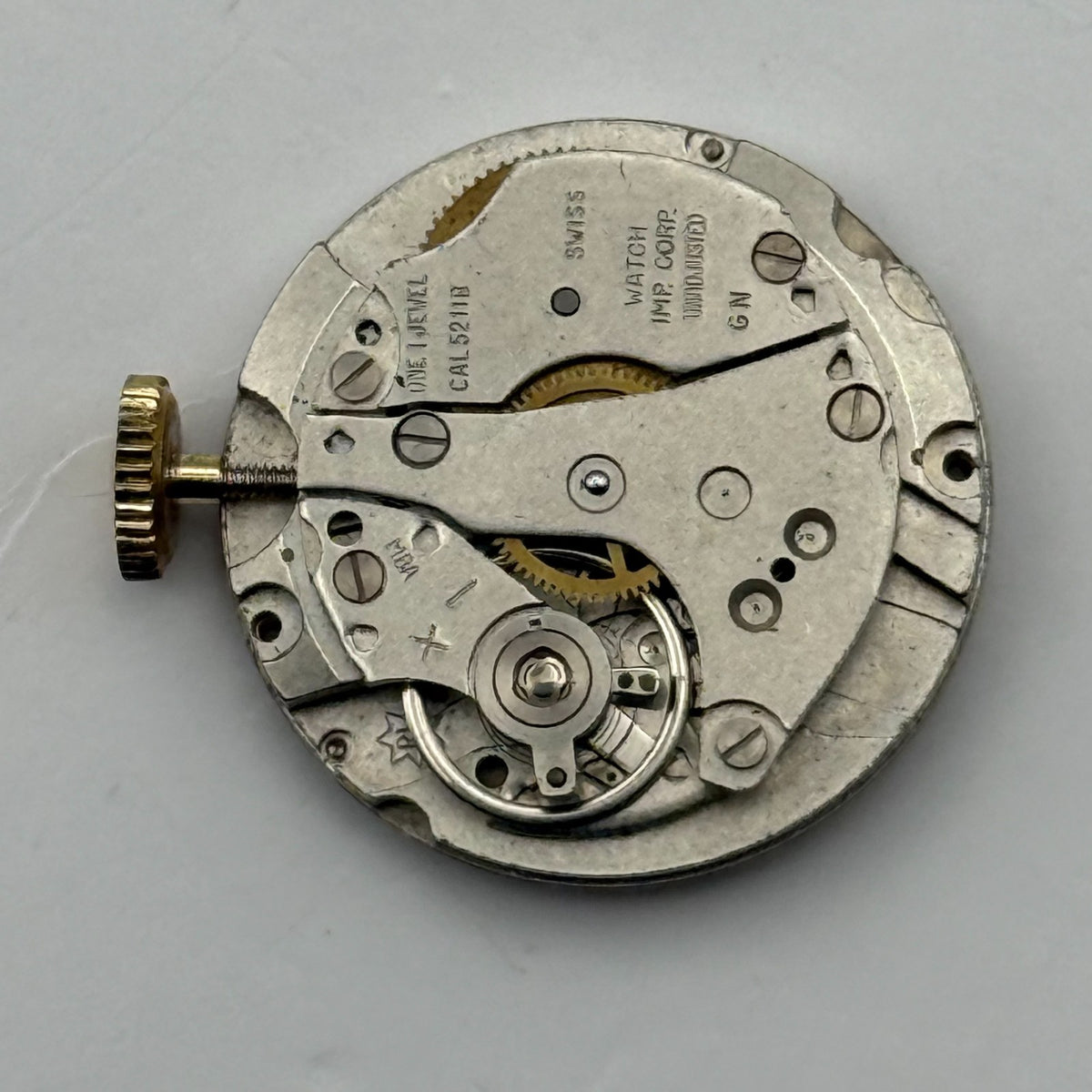 Watch Imp Corp Cal 5211B Watch Movement Corocraft Swiss Manual Wind Parts 19.7mm