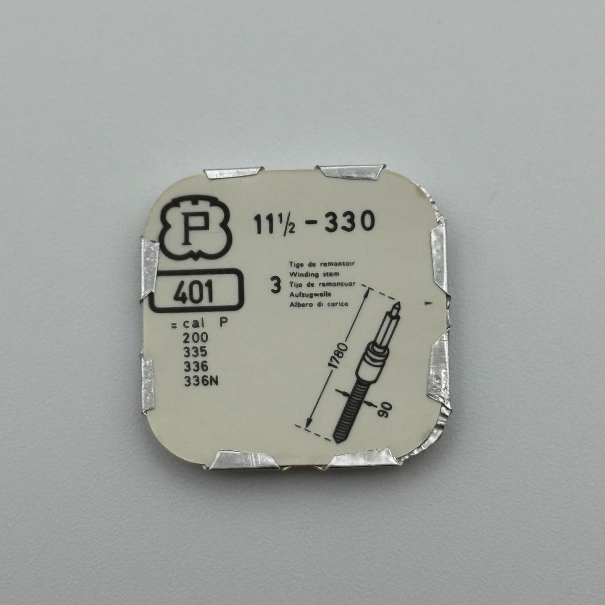 Peseux 330 Winding Stem Pack Of 3- 11 1/2 - 401 - New Old Stock - Watch Parts