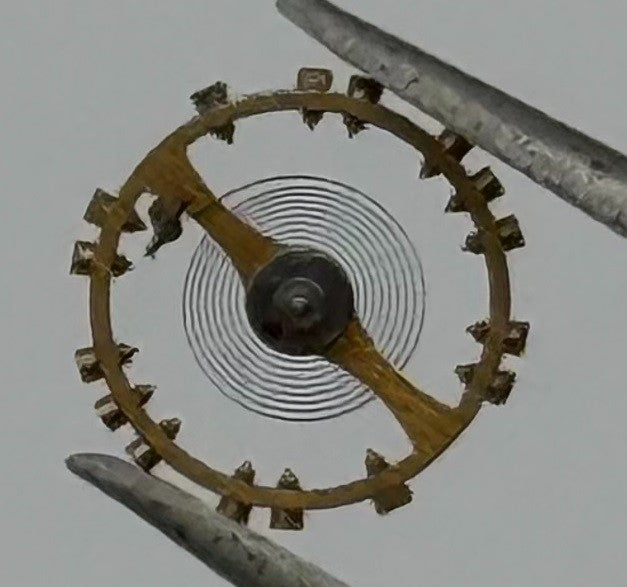 GSW 60 66 Balance Wheel Complete And Spring 5½’’’ 1068 Watch Movement Parts NOS