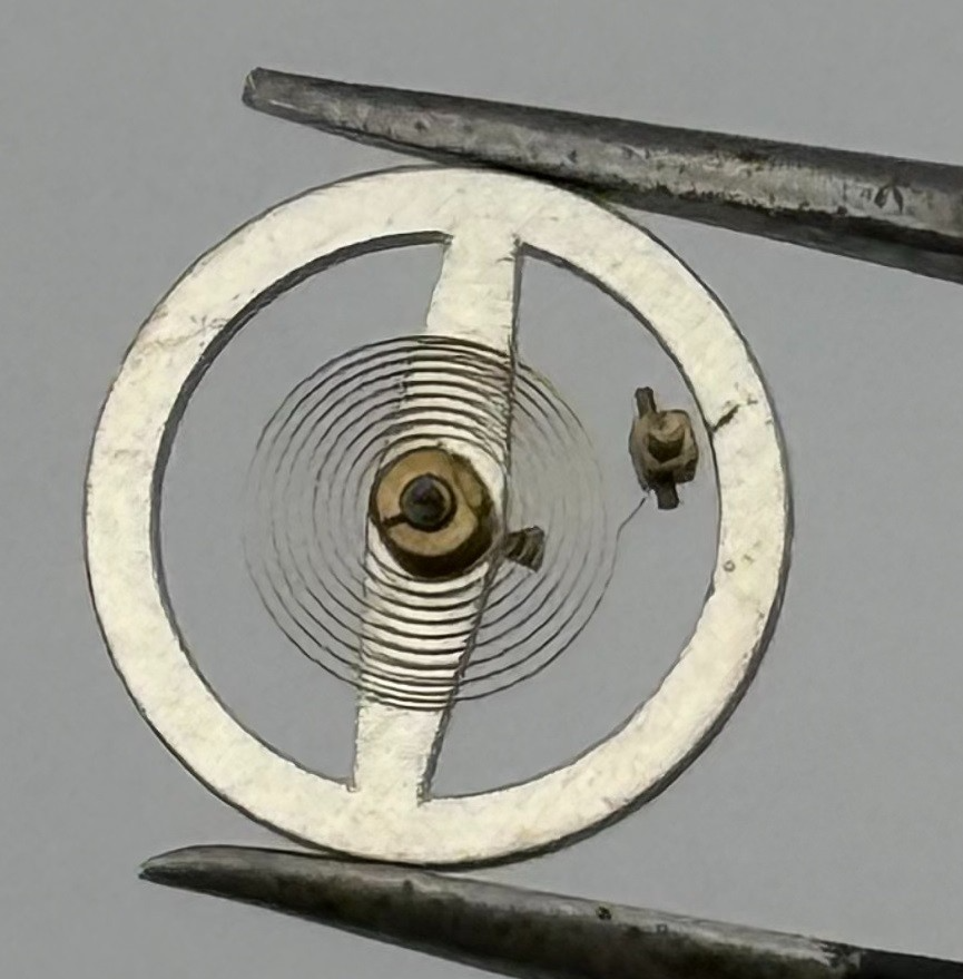 Roseba 8 Balance Wheel Complete And Spring 10½’’’ 2896 Watch Movement Parts NOS