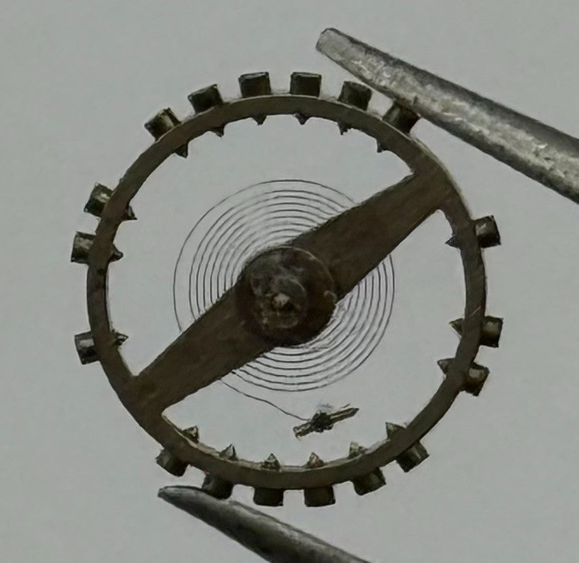 AS 1051 Balance Wheel Complete And Spring 5¼’’’ 34 M Watch Movement Parts NOS