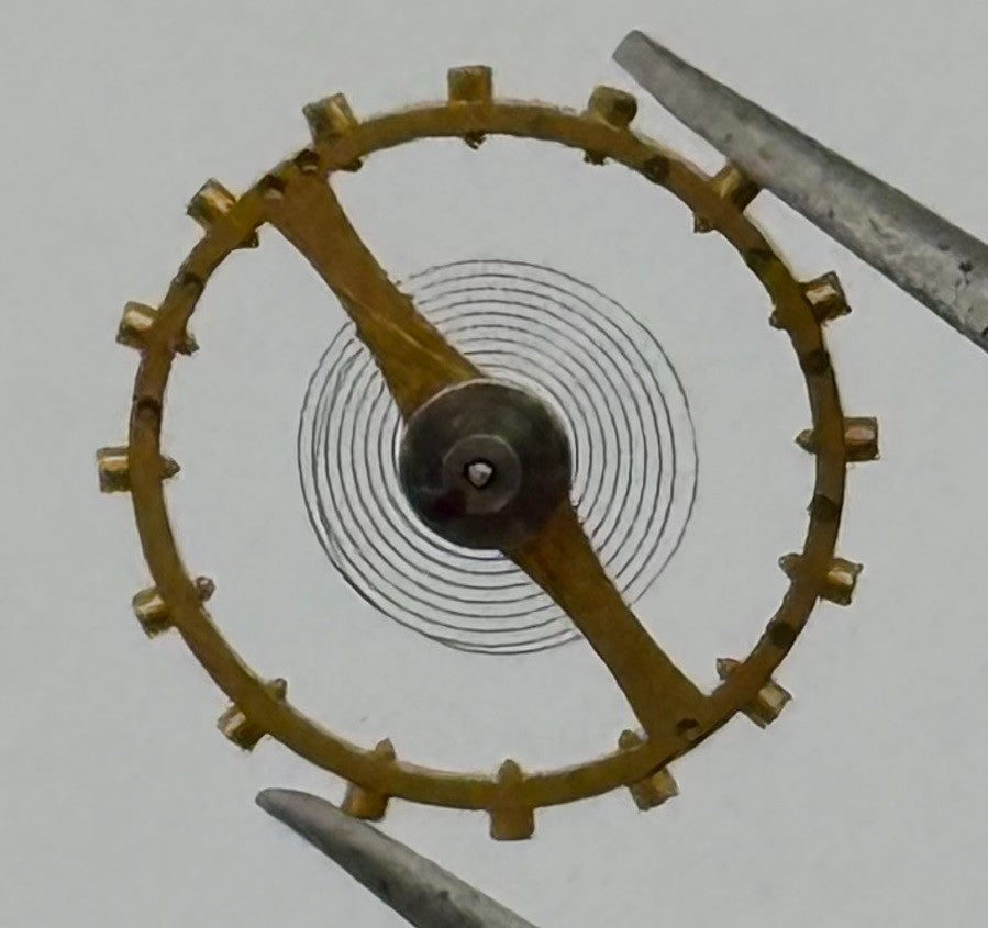 Smith 201 Balance Wheel Complete And Spring 10½''' 1294 Watch Movement Parts NOS
