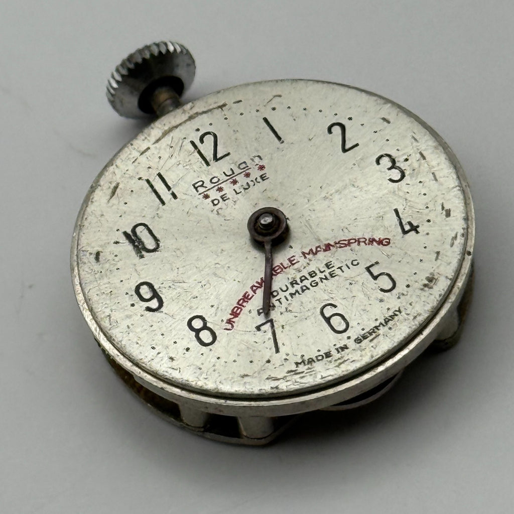 Rouan Deluxe Watch Movement Germany Manual Wind Vintage Parts Repair 23.2mm