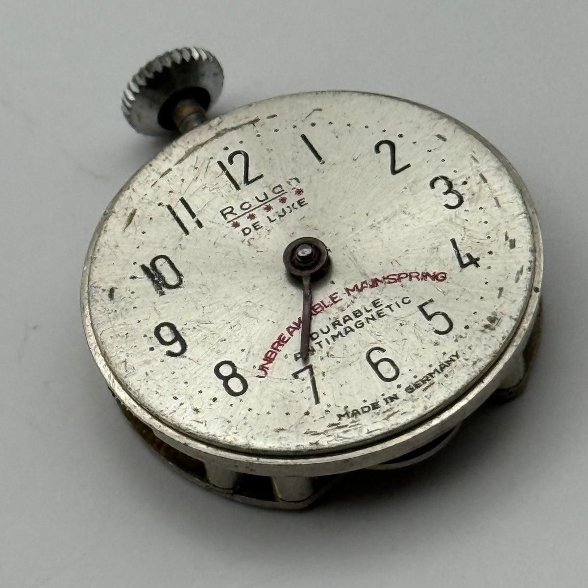 Rouan Deluxe Watch Movement Germany Manual Wind Vintage Parts Repair 23.2mm